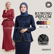 DESINCE Women Exclusive Kebaya Peplum Sulam  Satin Velvet WW 025