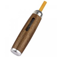 雜乜鋪 - 汽車煙灰缸 便攜式無灰過濾器 手持煙灰缸 胡桃木煙嘴創意 手持煙灰缸 戶外室內汽車吸煙 男士禮物