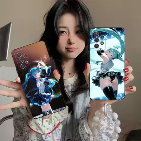 M-Miku-S Mobile Phone Case for Samsung Galaxy A73 72 71 70 56 55 54 53 52 36 35 34 23 16 15 5G Black