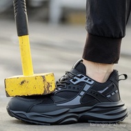 Breathable Safety Shoes Men Anti-smash Anti puncture Work Sneakers Men Steel toe shoes Non-slip Inde