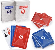 100% Plastic Playing Card Set Jumbo Index2 Deck Card Poker Size Superior Flexibility and Durability