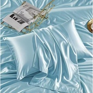 Three Squirrels ice silk pillowcase, simulated foreign trade pillowcase, summer pillow cover ZX7O