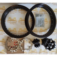 TAKASAGO Rim Package + EXPEDITION WR155 Drum Disc Brake + Spoke