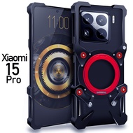 For XIAOMI mi 15 15t PRO 14 Ultra 14t 13 12 12x 12s 12t phone Aluminum Armor Metal Frame Bumper Riml