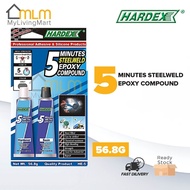 HARDEX HE-5 5 Minutes Metalweld Epoxy Compound 56.8G HE-205 5 Minutes Clear Epoxy Compound 28.4G