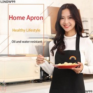 LINDW99 Apron, PVC Oilproof Kitchen Smock,  Waterproof Can Wipe Hands Sleeveless Nail Art Cafe Workw