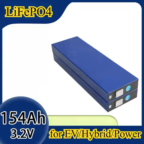 Square Prismatic 3.2V 154Ah LiFePO4 Rechargeable Battery Pack for EV/Hybrid/Power Storage 4000+ Cycl