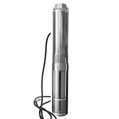 3HP DCAC/Hybrid Solar Deep Well Pump Max Head 140M Flow Rate Max 8000L Per Hour Solar Submersible Bo