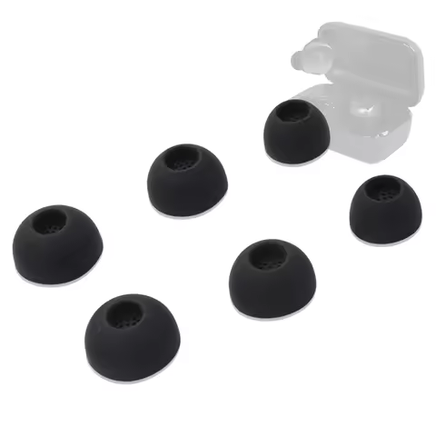 6Pcs Silicone Ear Tips for Sennheiser MOMENTUM 4 True Wireless Earbuds Eartips MOMENTUM4 TWS Tips he