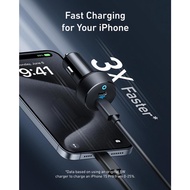 ANKER PowerDrive III Duo USB-C Car Charger fast charging 40w 2-port each 20W power IQ 3.0 Type C A27
