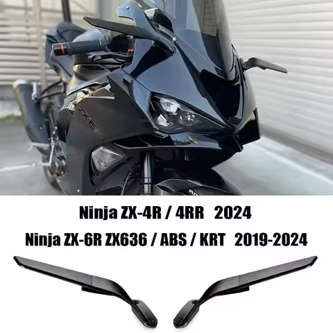 ZX-6R ZX636 2019-2024 Motorcycle Mirrors Adjustable Rearview Mirror For Kawasaki NINJA ZX-6R ZX636 A