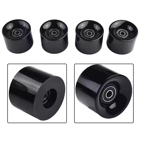Upgrade Your Skateboard With Our 4Pcs 60x45mm 78A Skateboard Wheels Set With ABEC 9 Bearings And Spa