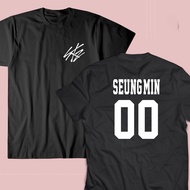T-shirt STRAY KIDS HYUNJIN BANGCHAN FELIX WOJIN Li knows JEONJIN SEGMIN T-shirt KPOP name and number