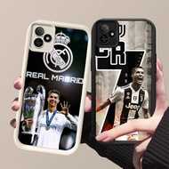 DK-57 CR7 FC Silicone Casing black and white for Realme Narzo Note C63 C53 SE N53 6 C61 N61 NEO6 GT 