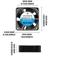 2510Industrial Cooling Fan5V12V24V Mini Fan Power Supply Fan Aromatherapy Machine Car Light Waterpro