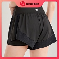New 4 Color Women Lululemon Yoga Running Jogger Short Pants Skirts 1836