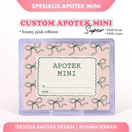 Custom Pharmacy Mini Super Box P3K Sticker Gift - Bunny Pink