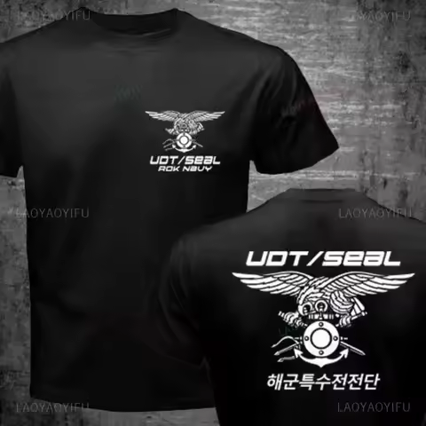 Republic of South Korea Rok Navy Udt Seal Special Forces Military Tshirt New Arrive Men Casual Man T