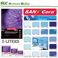 5L SANcora Magnum Emulsion Interior & Exterior  Paint (Blues)