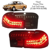 Proton Wira Tail Lamp Led Light Bar Smoke Red 1 set 4pcs Lampu Belakang