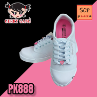 Gerry Gang รองเท้านักเรียน รองเท้าผ้าใบ รองเท้าพละ Pink Diamond พื้นสีชมพู รุ่น PK888