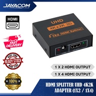 HDMI Splitter UHD 4K2K Adapter (2 or 4 HDMI Output)