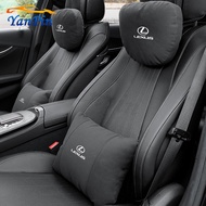 For Lexus Car Suede Neck Protection Pillow Waist Pillow IS250 CT200H ES250 GS250 IS250 LX570 LX450d NX200T RC200T RX300 RX330 RX350