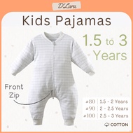 D'LARA Kids & Toddler Pajamas | Front Zipper | Baju Tidur Budak dan Kanak | 1.5 - 3 Years Old