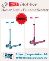 📣優惠價$669 萬眾期待 終於返貨 第一批迅速售罄 第二批接受預訂📣  🔥行貨 快閃優惠$669包順豐站🔥Globber Master Lights Foldable Flashing Light 