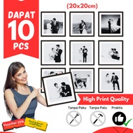 Photo Print + Frame Package 20x20cm 8R 10R 16R Large Aesthetic Wash PreWedding Newborn Wedding Wall 