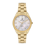 Beverly Hills Polo Club รุ่น BP3564C.120 Ladies Stainless Steel Quartz Watch Gold 35mm.