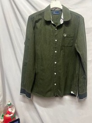 含運#二手品項ok原設計仿舊軍綠#FRED Perry JP 男裝S#小尺碼