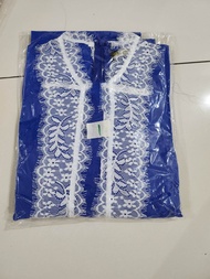 Set Baju Kurung Kebaya Lace kanak kanak perempuan material comokrep size 1 [6-7tahun] size 2 [8-9tah