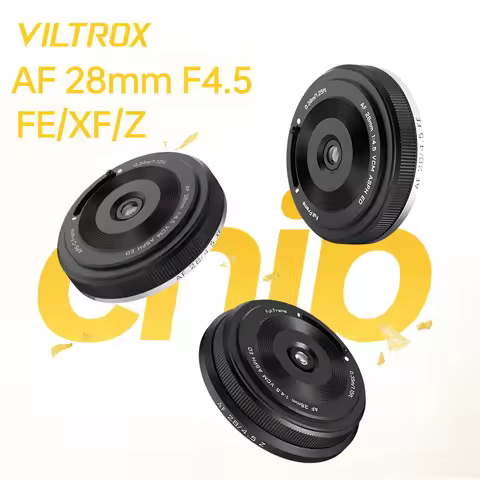 VILTROX 28mm F4.5 Biscuit Lens Full-Frame Auto Focus Prime Camera Lens for Sony E Nikon Z Fuji XF Fu