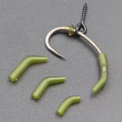 20pcs Carp Fishing Accessories Fishing Hook Angle D Rig Kickers Hair Carp Rig Hooklink Fishing Line 