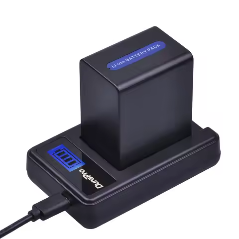 DuraPro 4500mAh NP-FH100 NP FH100 Camera Battery +LCD USB Charger For Sony DCR-SX40 SX40R SX41 HDR-C