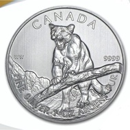 Silver Canada cougar 2012 1 oz silver coin