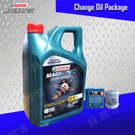 Castrol MAGNATEC STOP-START SAE 5W-30 Fully Synthetic Oil Change Package for Hyundai Accent 1.4L ( 2011 - up ) / Hyundai Getz Kia Rio ( 2014 - up ) / Kia Picanto / Kia Soul / Kia Avella / Forte Kia [ 4 Liters + Vic filter ]