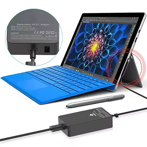 For Microsoft Surface Pro Charger 44W 15V 2.58A Power Supply AC Adapter Compatible Surface Pro6/5/4/