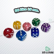 D6 Dice 6-Sided Size 16 mm (For Sale 1 Ball)
