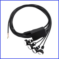 Motorcycle Lights Underglow Kit 4-in-1 App Control LED Motorcycle Lights 7 Colors Super Bright 12V E