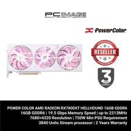 POWER COLOR AMD RADEON RX7800XT HELLHOUND 16GB GDDR6 - SAKURA EDITION RX7800XT 16G-L/OC/SAKURA