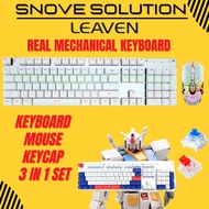 LEAVEN K880 Mechanical Keyboard RGB Wired Gaming keyboard mechanical Gaming keyboard and mouse set 机