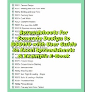 Spreadsheets for Concrete Design to BS 8110 with User Guide to Excel Spreadsheets and Examples