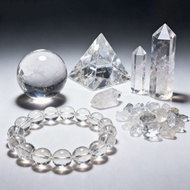White Clear Quartz Set|Crystal Bracelet|Crystal Ball|Tower Cleansing Home Decoration Desk Ornament