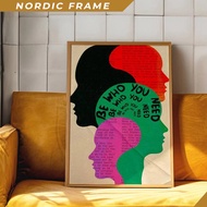 Wall painting,Self Affirmation Poster, 70s Poster, Black Wall Art, Aesthetic Poster, Trendy Wall, Ps