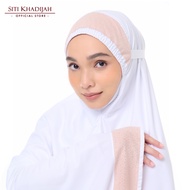 Siti Khadijah Telekung Broderie Yuzuk in White