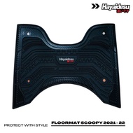 hayaidesu floor mat new scoopy 2021-2022 karpet motor - hitam