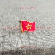 Hong Kong Flag Pin Hong Kong Flag Brooch Pin Hong Kong Pin - Various Hats