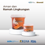 Plitur Kayu Kecil Woodstain Pelitur Waterbased | Politur Biovarnish Wood Stain 400gr